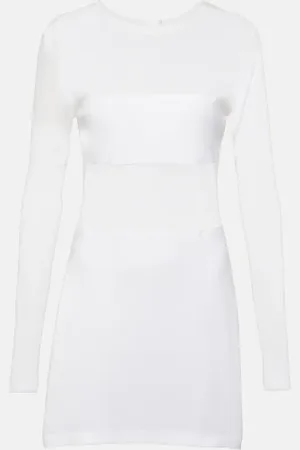Norma Kamali Dash Dash semi-sheer mesh minidress