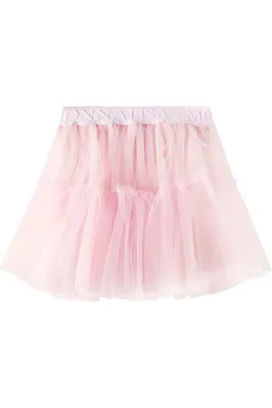 MONNALISA Logo tulle skirt