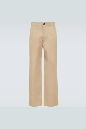 Gucci Cotton twill wide-leg pants