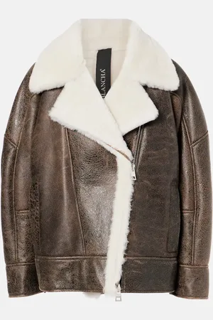 Blancha Oversized shearling jacket