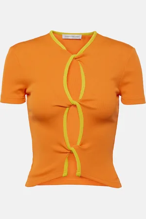 CHRISTOPHER ESBER Open Twist ribbed-knit T-shirt