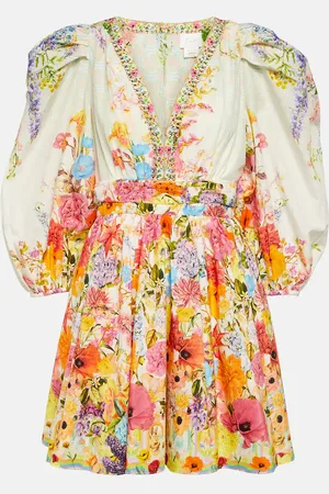 Camilla Sunlight Symphony cotton and silk minidress