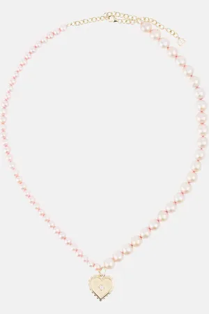 Sydney Evan 14kt gold necklace with pearls