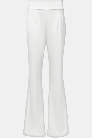 GALVAN Bridal Sculpted satin flared pants