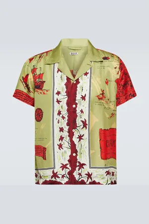 BODE Printed silk shirt
