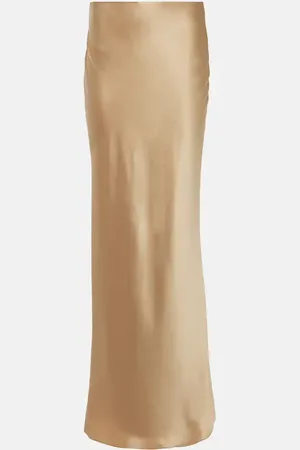 The Sei Silk satin maxi skirt