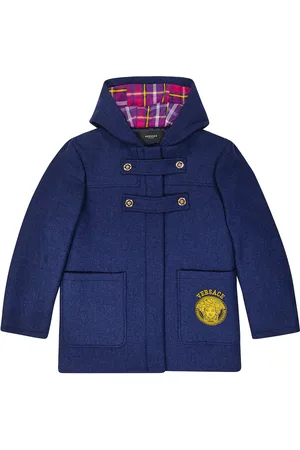 VERSACE Logo print coat