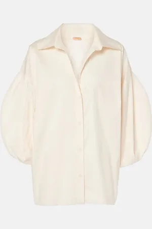 JOHANNA ORTIZ Cotton-blend poplin blouse