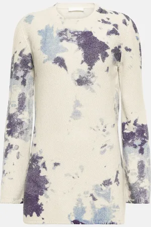 Chloé Tie-dye cashmere minidress