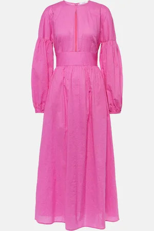 Marysia Roset puff-sleeve cotton maxi dress