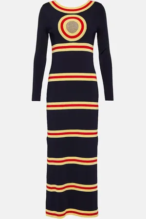 Paco rabanne Striped maxi dress