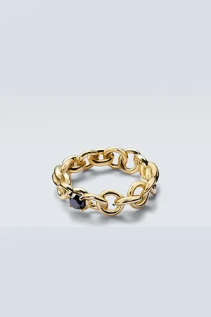 SPINELLI KILCOLLIN Fused Serpens Large 18kt ring with diamond