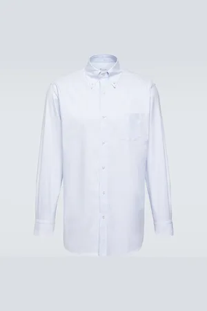 Loro Piana Agui striped cotton Oxford shirt