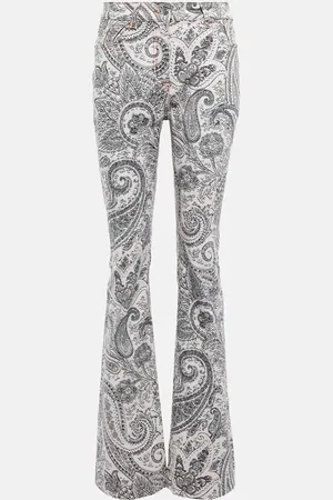 Etro Paisley printed flared jeans