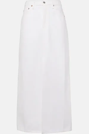 AGOLDE Leif denim maxi skirt