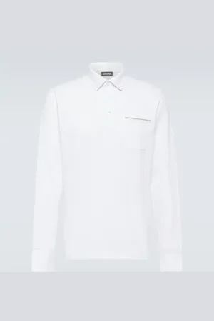 Ermenegildo Zegna Long-sleeved cotton piquÃ© polo shirt