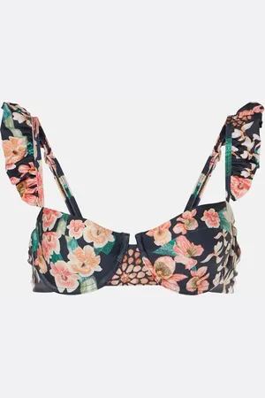 Agua by Agua Bendita Kiwi Danza floral bikini top