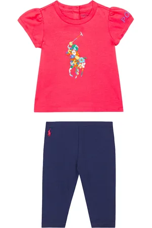 Ralph Lauren Baby Pony cotton T-shirt and leggings set