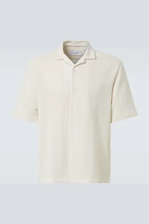 LARDINI Striped bowling shirt