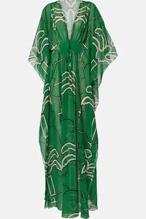 JOHANNA ORTIZ Printed georgette maxi dress