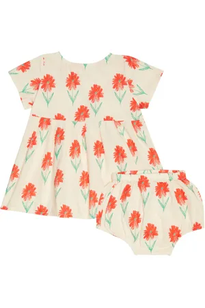 Bobo Choses Baby cotton dress and bloomers set