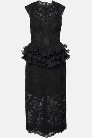 ZIMMERMANN Crush ruffled lace midi dress