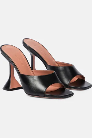 Amina Muaddi Lupita leather mules