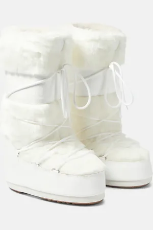 Moon Boot Icon faux fur-trimmed snow boots