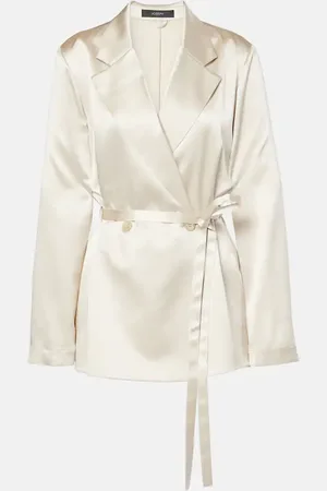 Joseph Jaubert silk satin blazer