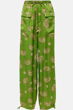 ALÉMAIS Dice paisley silk pants