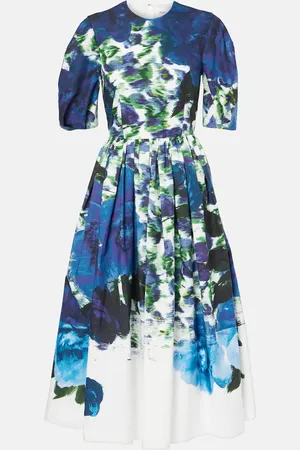 Erdem Floral cotton midi dress