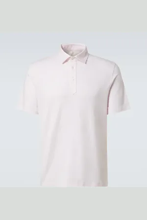 Brunello Cucinelli Cotton and linen piquÃ© polo shirt