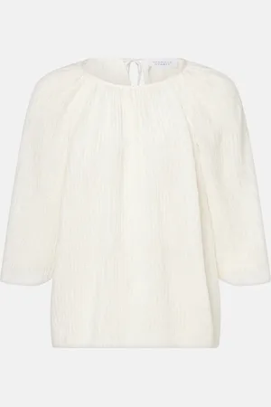 GABRIELA HEARST Nula plissÃ© silk blouse