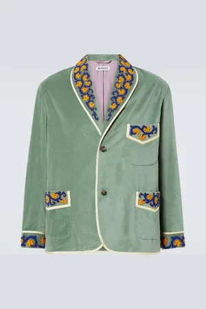 BODE Oberon floral cotton blazer