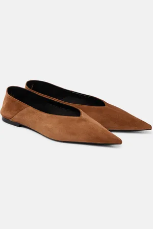 Saint Laurent Nour suede ballet flats