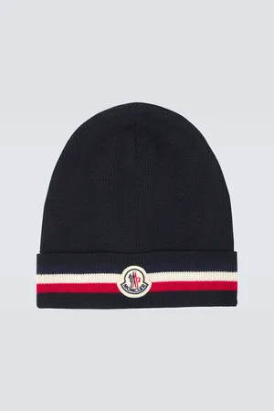 Moncler Tricolor wool beanie