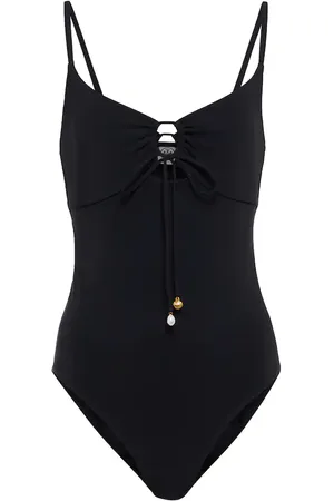 Tory Burch Embellished cutout swimsuit