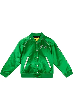 OFF-WHITE Bandana satin bomber jacket