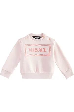 VERSACE Baby logo cotton jersey sweater