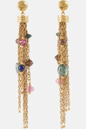 Chloé ChloÃ© Pompoms embellished drop earrings