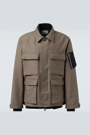 SACAI Layered cotton jacket