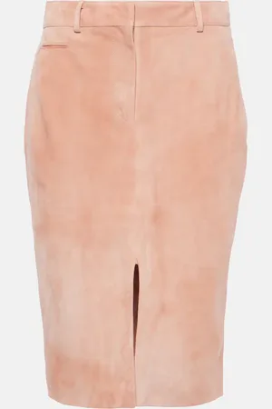 Tom Ford High-rise suede pencil skirt
