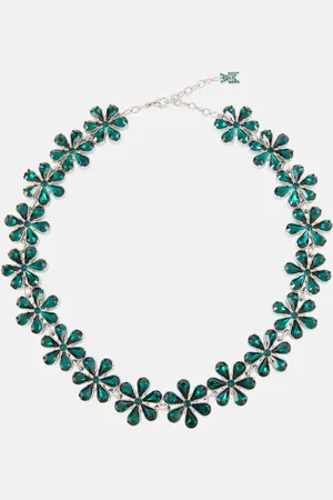 Amina Muaddi Embellished choker necklace