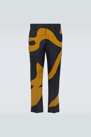 DRIES VAN NOTEN Wool straight pants