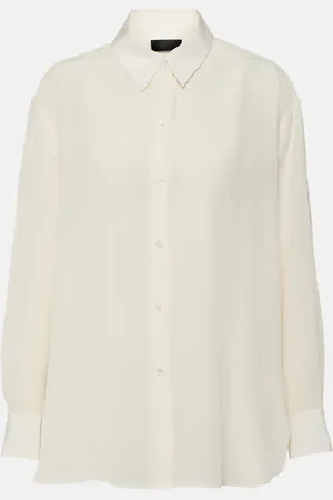 NILI LOTAN Julien oversized silk shirt