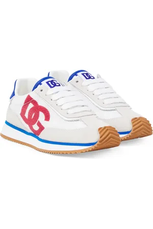Dolce & Gabbana DG Cushion leather-trimmed sneakers