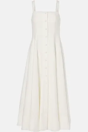 FAITHFULL THE BRAND Linen midi dress