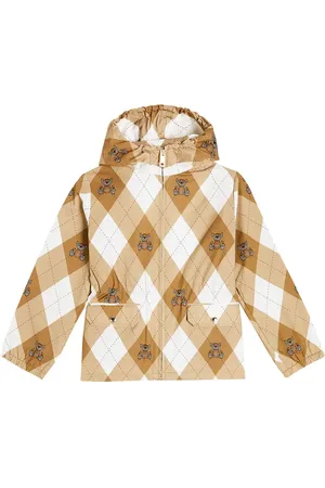 Burberry Thomas Bear argyle cotton jacket
