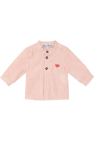 Tartine Et Chocolat Baby striped cotton and linen shirt