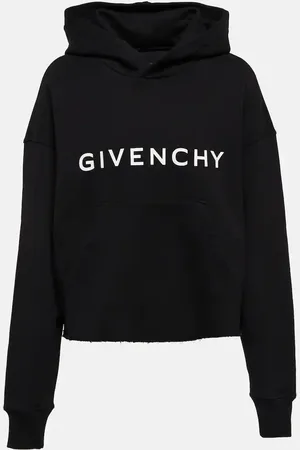 Givenchy Cropped cotton fleece sweatshirt